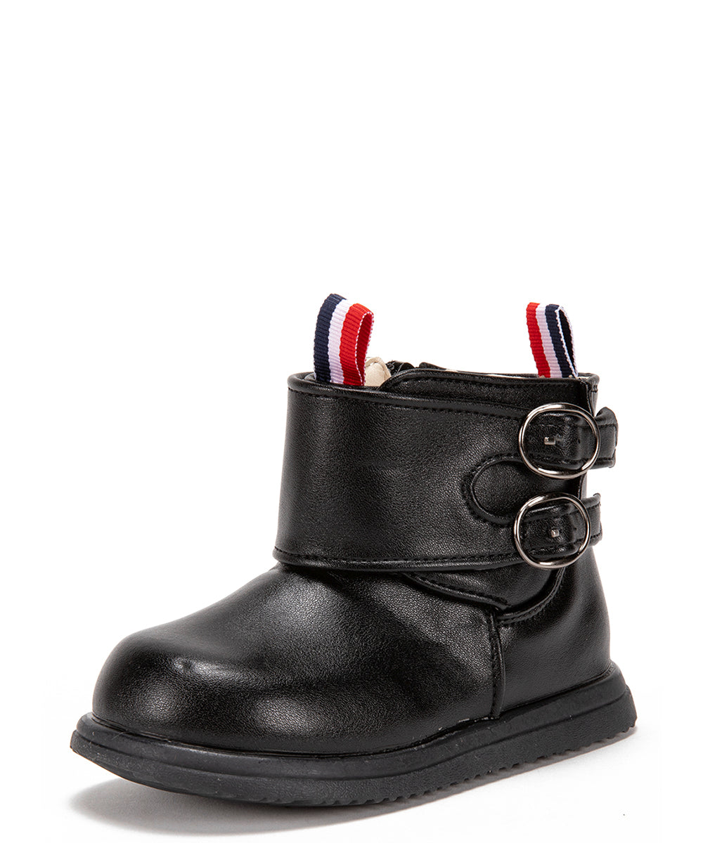Zapato de Cueca Niño Plano BK